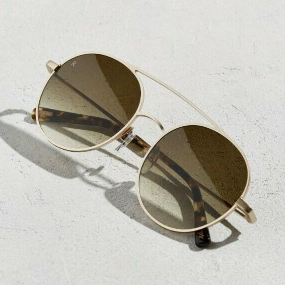 Raen Scripps Burlwood Round Sunglasses Brown Lens 55-19 145